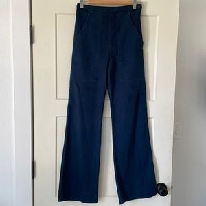 Prairie Underground super high waist side zip wide leg, size S